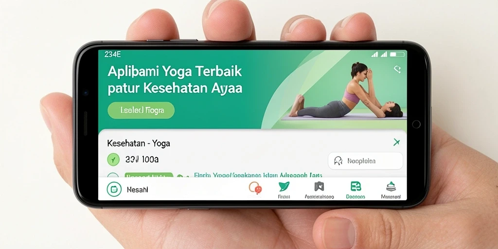 Antarmuka aplikasi Yoga 234E yang intuitif dan menarik.