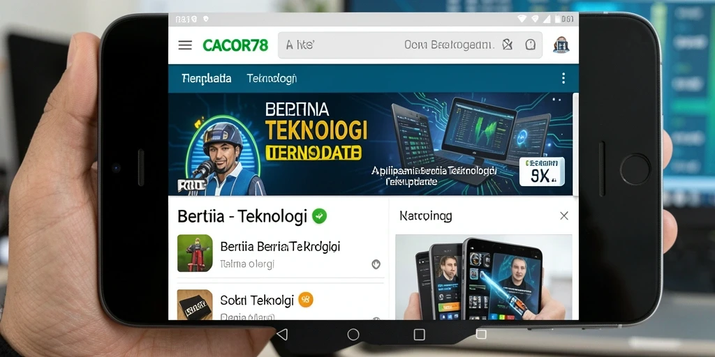 Tampilan antarmuka aplikasi CACOR78 yang menarik dan fungsional.