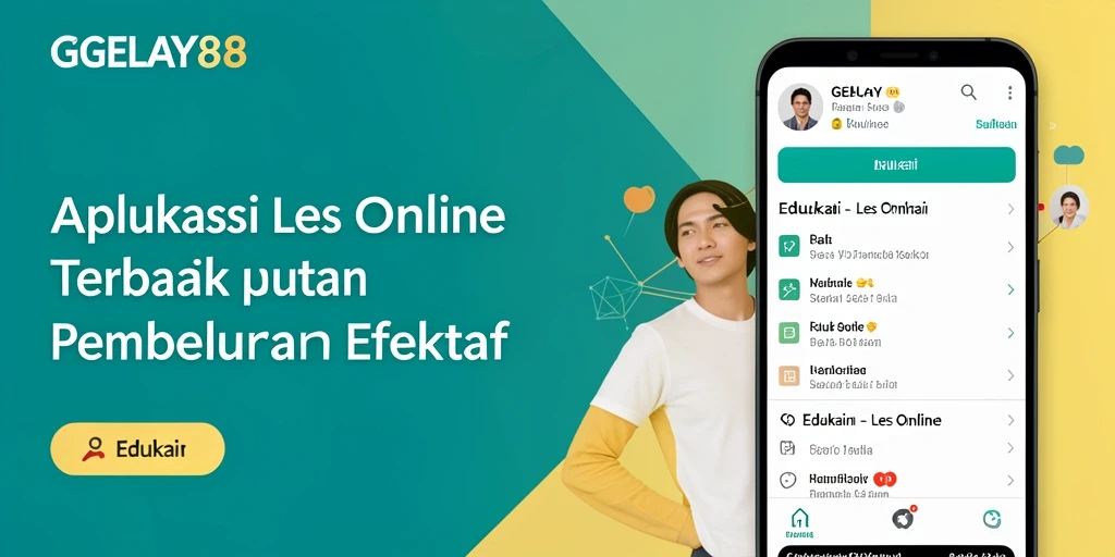 Antarmuka aplikasi GELAY88 yang ramah pengguna untuk Les Online.