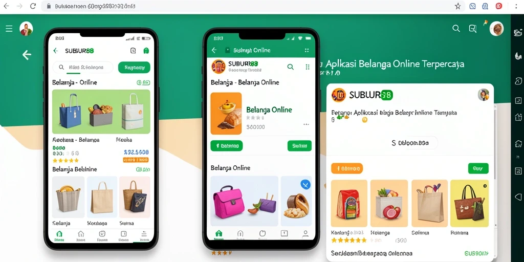 Tampilan antarmuka SUBUR88 yang menarik untuk belanja online.