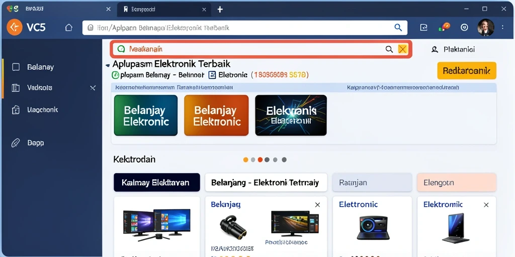 Antarmuka modern dan mudah digunakan di aplikasi VC5.
