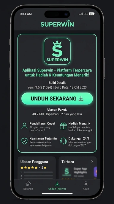 Panduan Unduh dan Instal APK superwin untuk Android